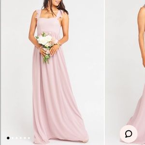 Show Me Your Mumu June Maxi Dress in Neutral Mauve